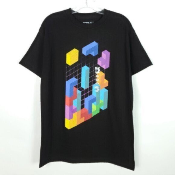 Tetris Other - Tetris 3D Gamer Unisex Size Medium T-shirt